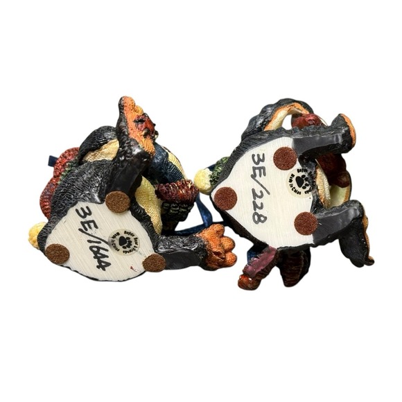 Boyds Bears Peace & Rejoice Penguin Ornaments Set 2 Resin 3E Edition Christmas - Picture 4 of 6